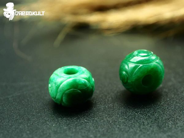 malaysische Jade rund perlen , Dreadschmuck, dreadperlen, schmuck für dreadlocks, dreadlock schmuck, dreadperle,Handgefertigte Unikate , Fairy, Elfe, Mittelalterschmuck, Middleage, Fantasy, Bohemian, Cosplay, Gypsy, Hippie, Festival, gothic schmuck,